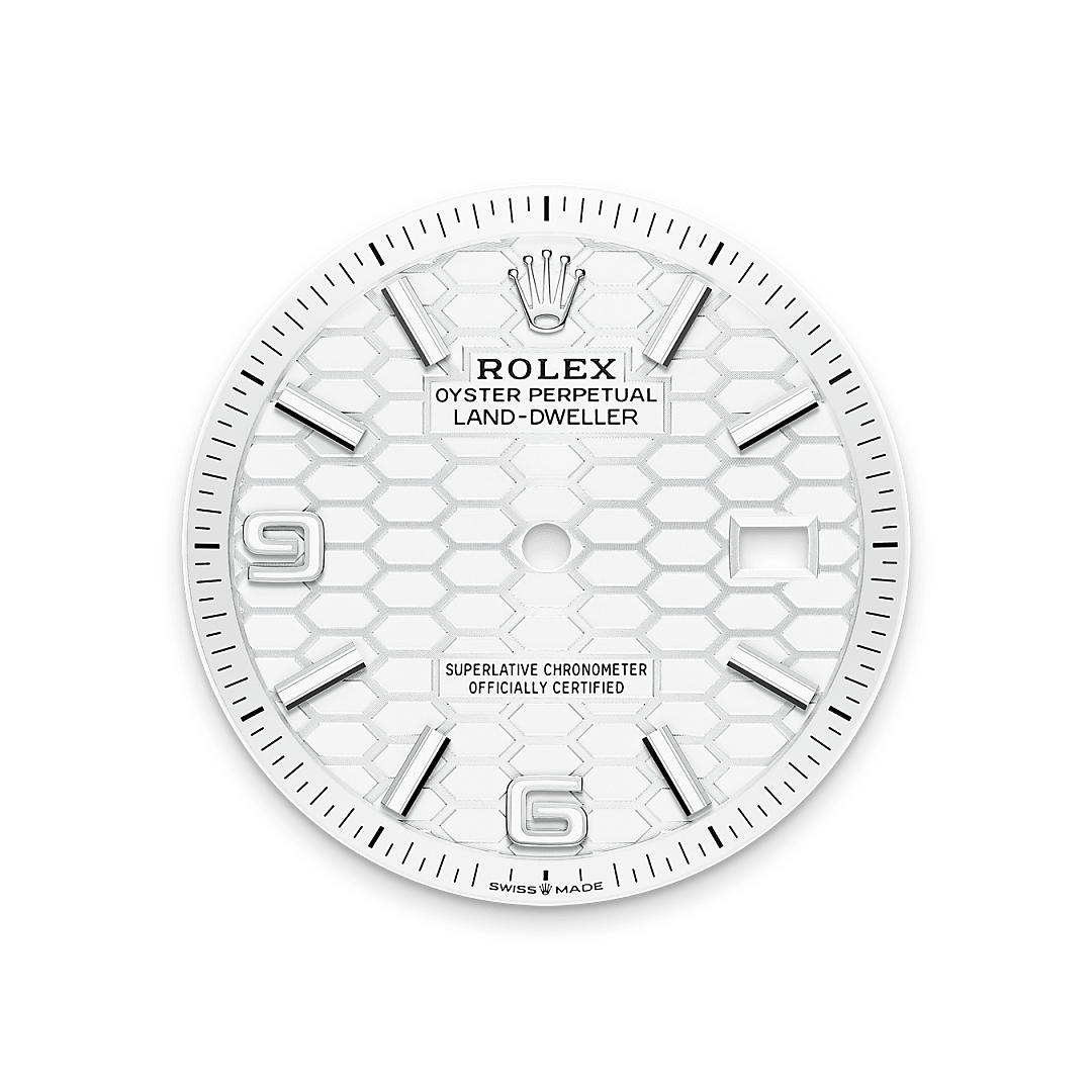 Tiefweißes Zifferblatt