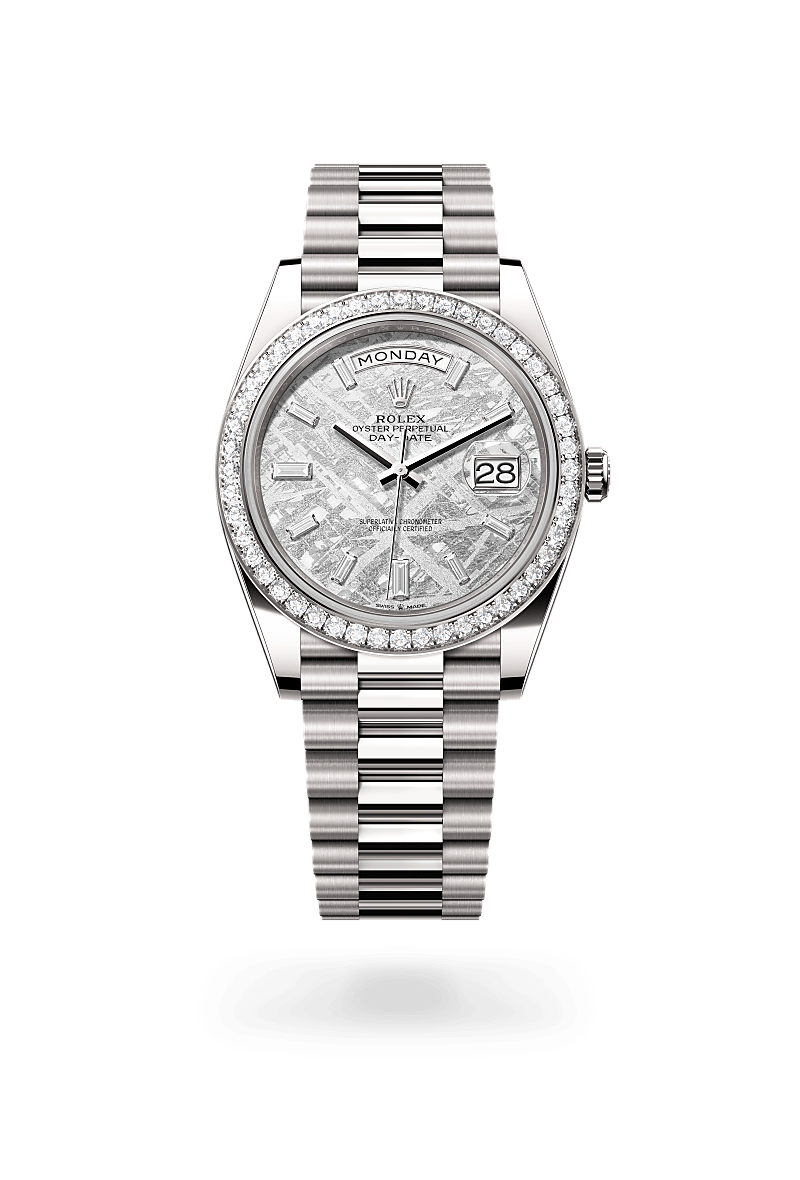 Rolex Day-Date 40 M228349RBR-0040 Herrenuhr - Oyster, 40 mm, Weißgold mit Diamanten