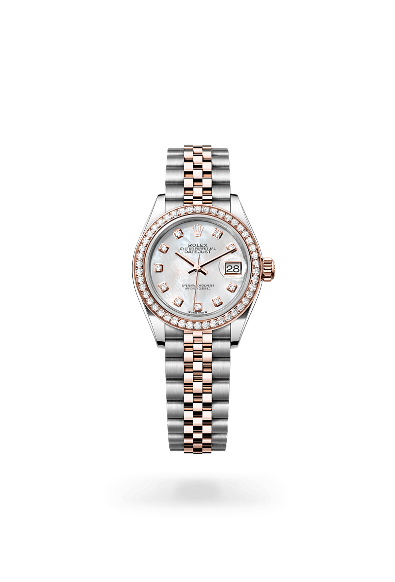 Rolex Lady-Datejust M279381RBR-0013 Herrenuhr / Damenuhr - Oyster, 28 mm, Edelstahl Oystersteel und Everose-Gold mit Diamanten 